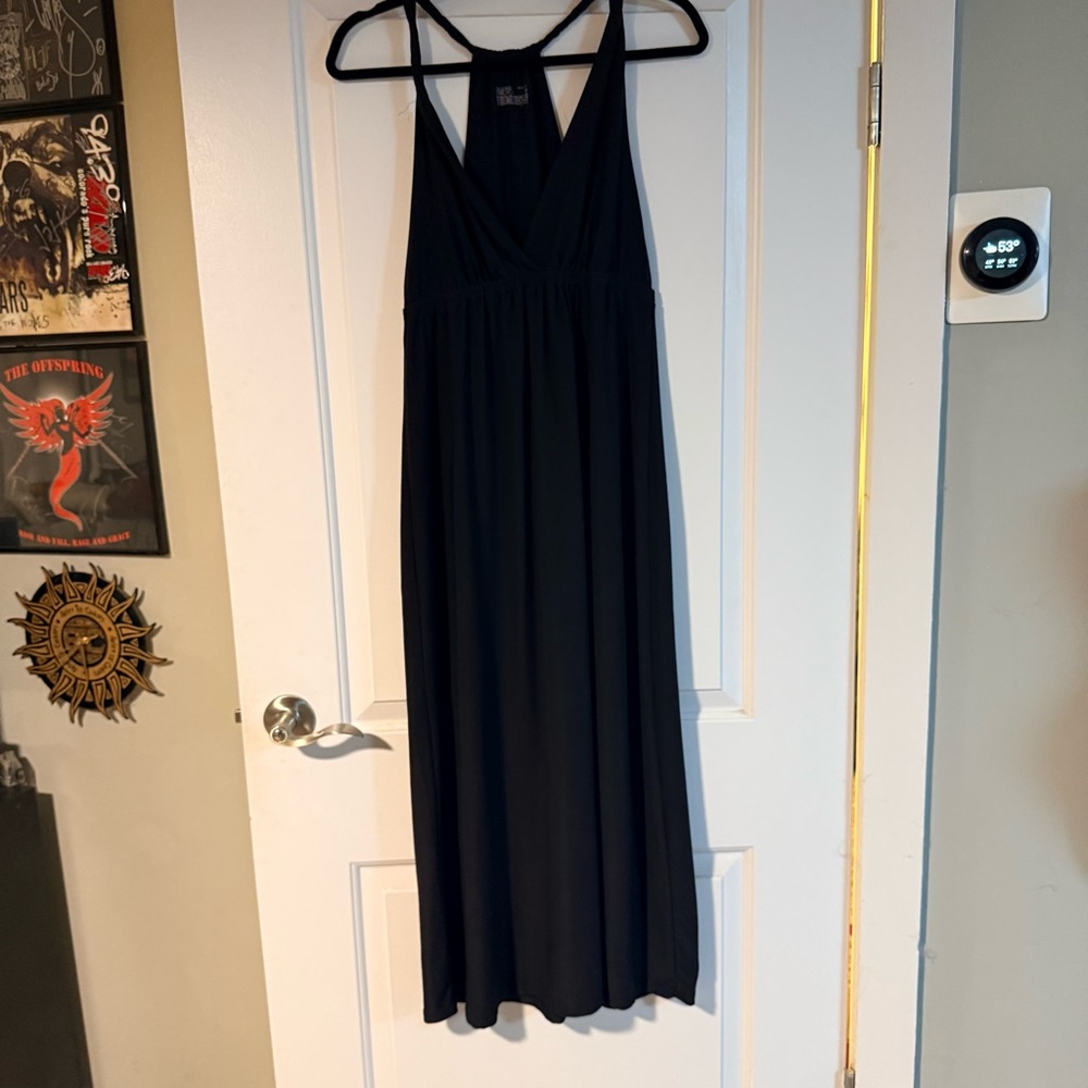 Gilligan & O'Malley Black Maxi Sleepwear Dress